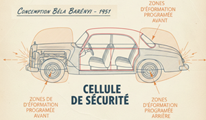 La conception de Béla Barényi – 1951 La conception de Béla Barényi – 1951