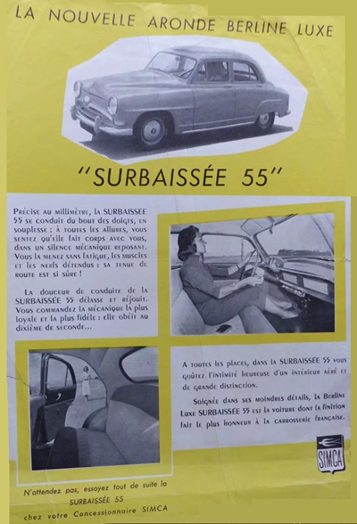 Simca 9 Surbaissée 55 Simca 9 Surbaissée 55