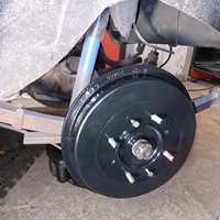 Tambour de frein rénové par garage SAVA de notre Simca Aronde 1300 Tambour de frein rénové par garage SAVA de notre Simca Aronde 1300