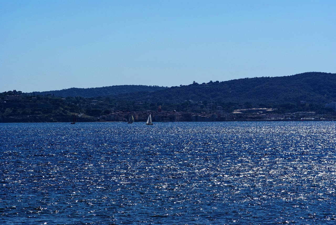 Sainte-Maxime Vue de Sainte-Maxime vers le golfe de Saint-Tropez